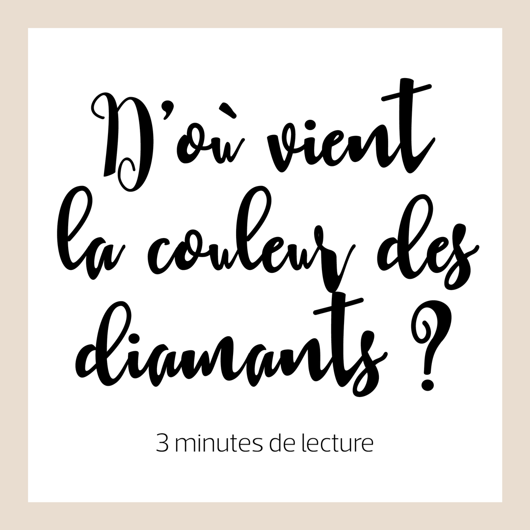 D’où vient la couleur des diamants ?