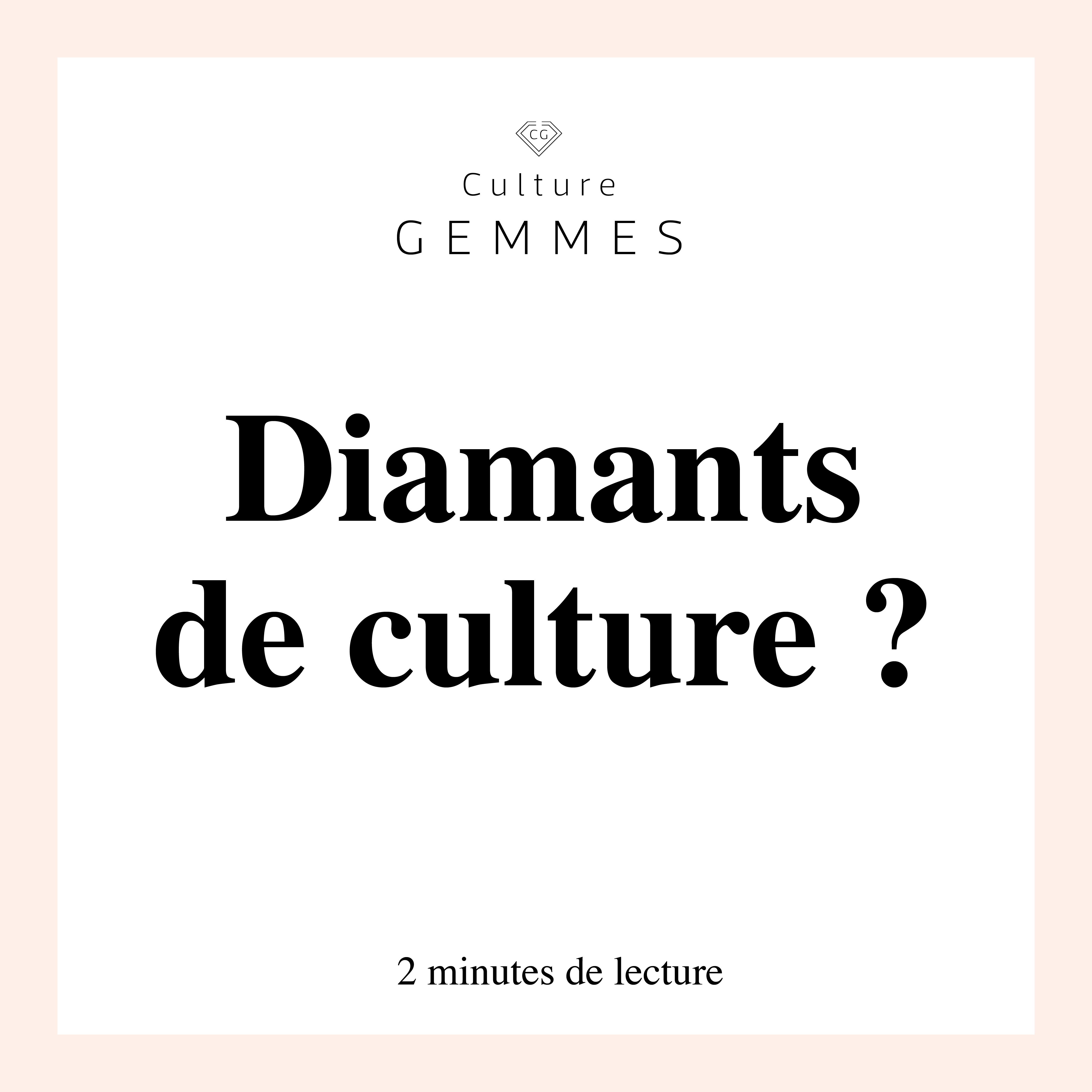 les propriétés des diamants de culture