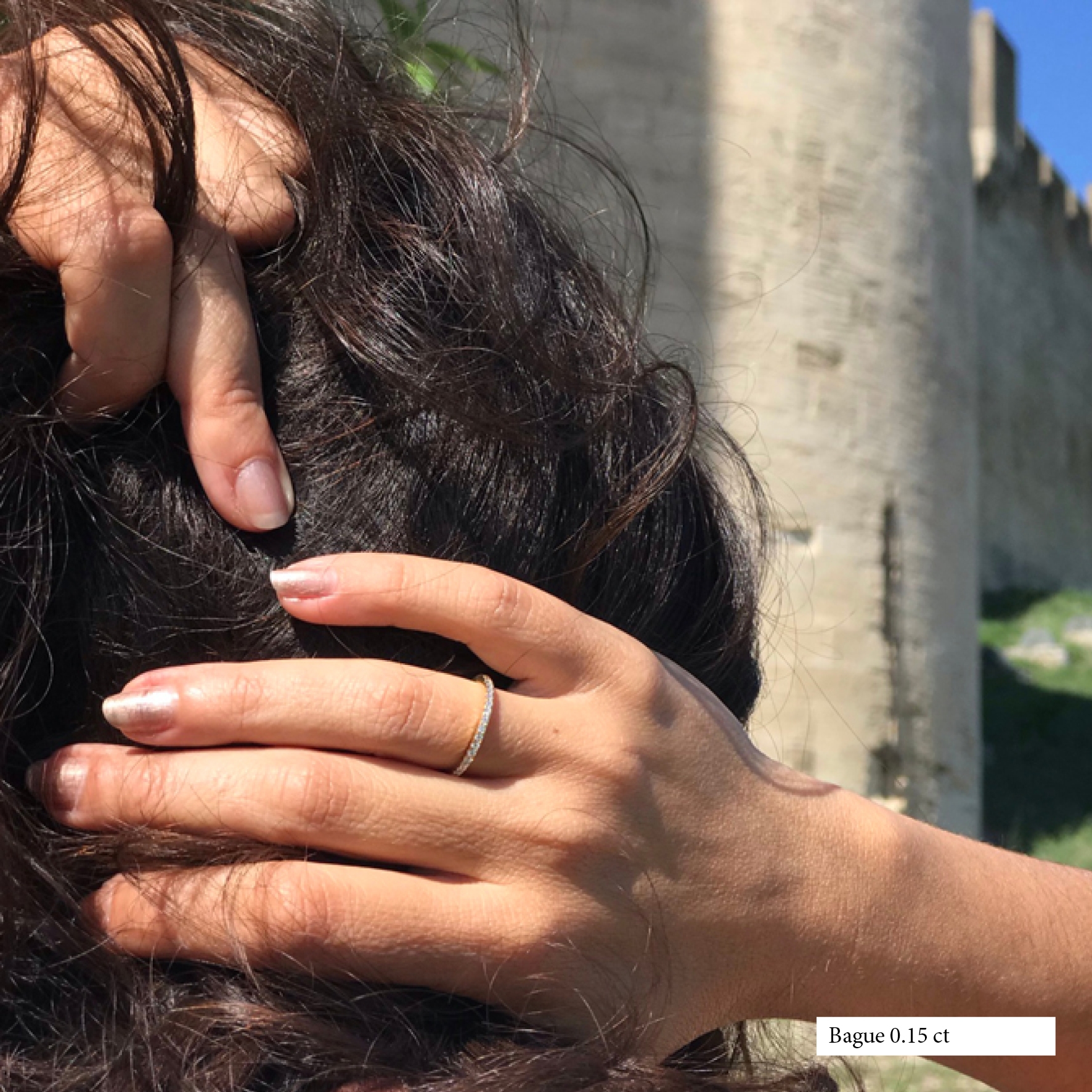 Alliance demi-tour rail - 0,25 carat