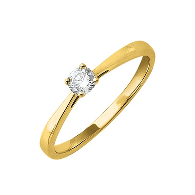 Solitaire 4 griffes - 0,20 carat