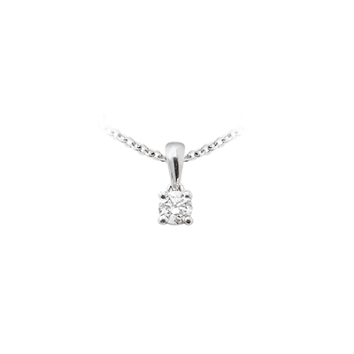 Pendentif 4 griffes - 0,15 carat