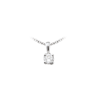 Pendentif 4 griffes - 0,20 carat