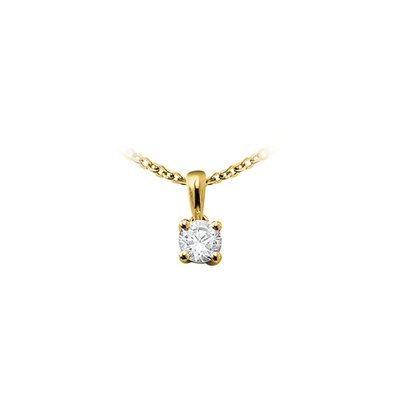 Pendentif 4 griffes - 0,20 carat