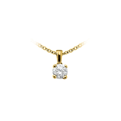 Pendentif 4 griffes - 0,30 carat