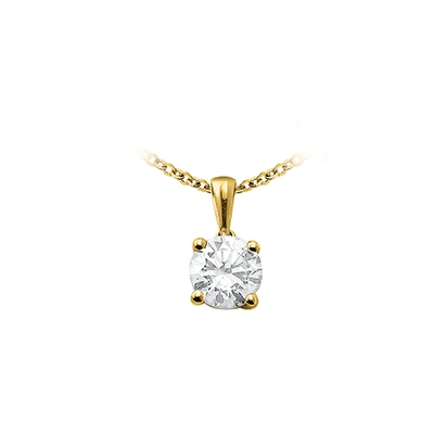 Pendentif 4 griffes - 0,75 carat