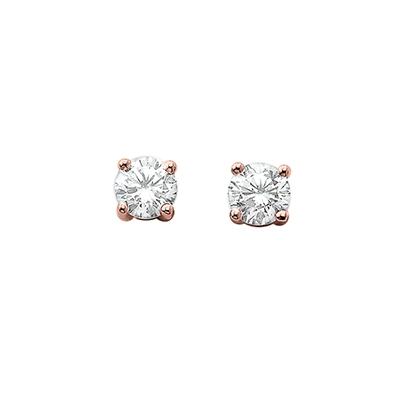 Boucles d'oreilles 4 griffes - 0,75 carat