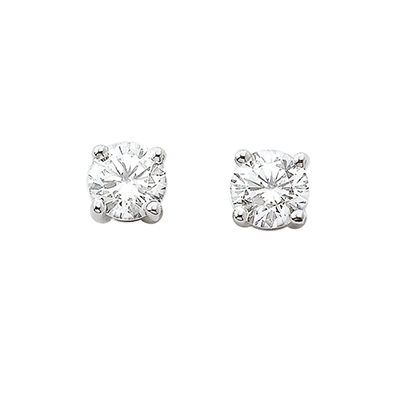 Boucles d'oreilles 4 griffes - 0,75 carat