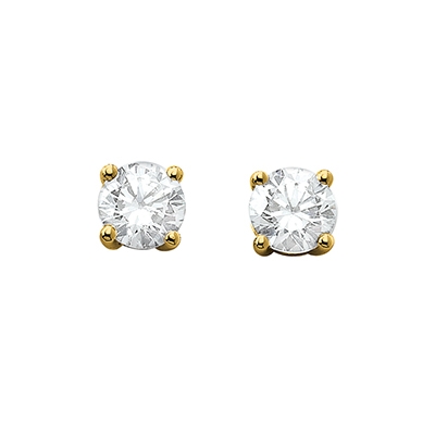 Boucles d'oreilles 4 griffes - 1,50 carat