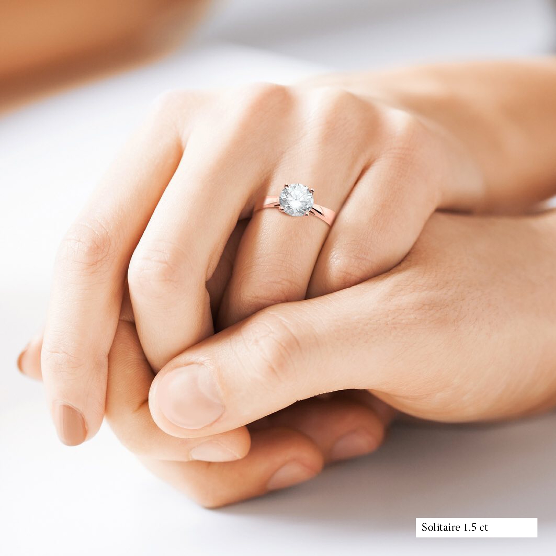 Solitaire 4 griffes - 1,50 carat